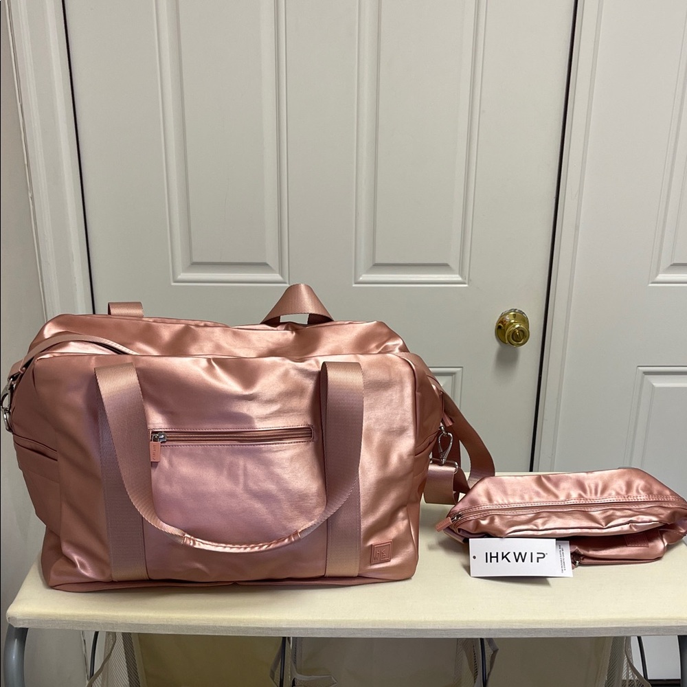 IHKWIP Packable Duffel Bag & Cosmetic Case Set